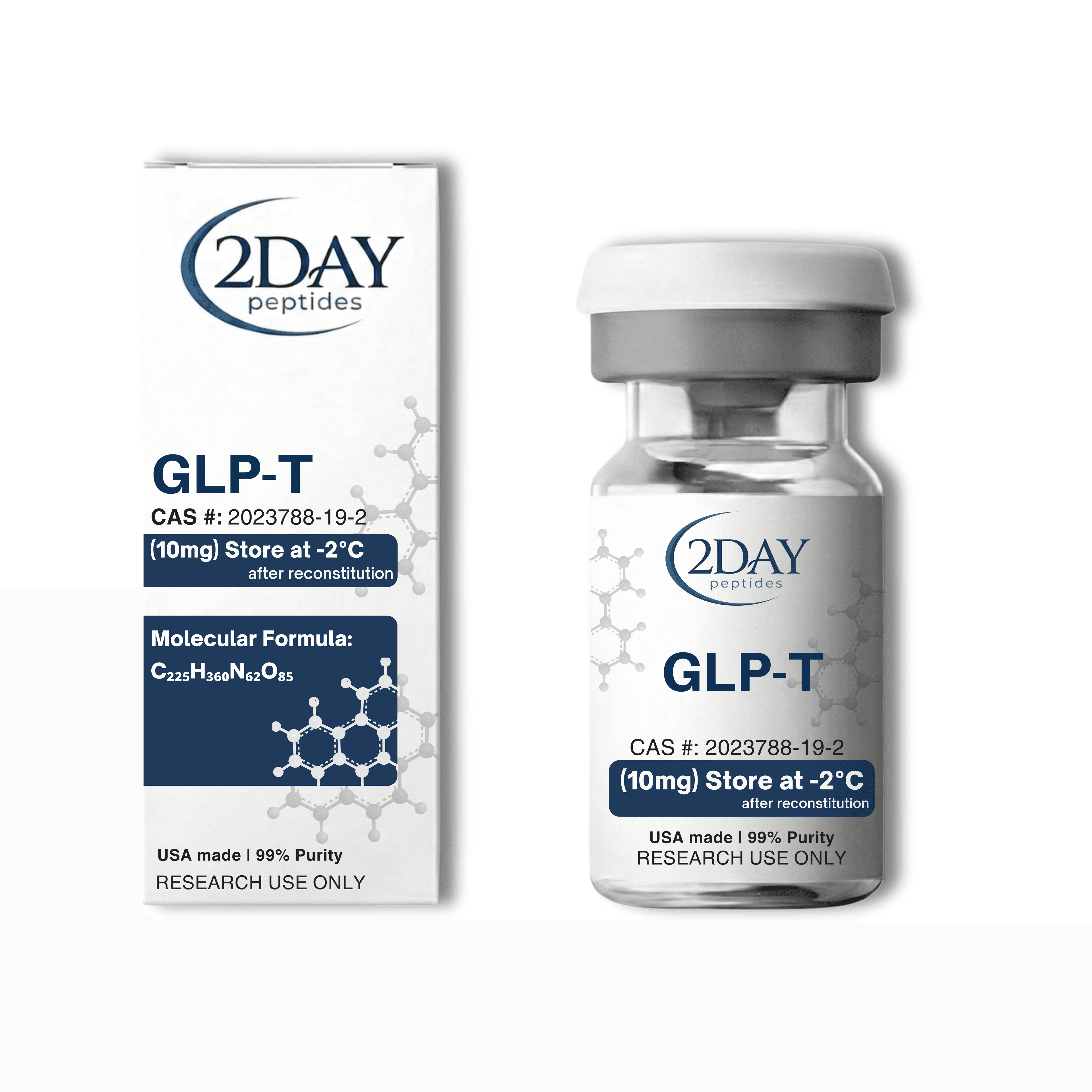GLP-2 vial and packaging