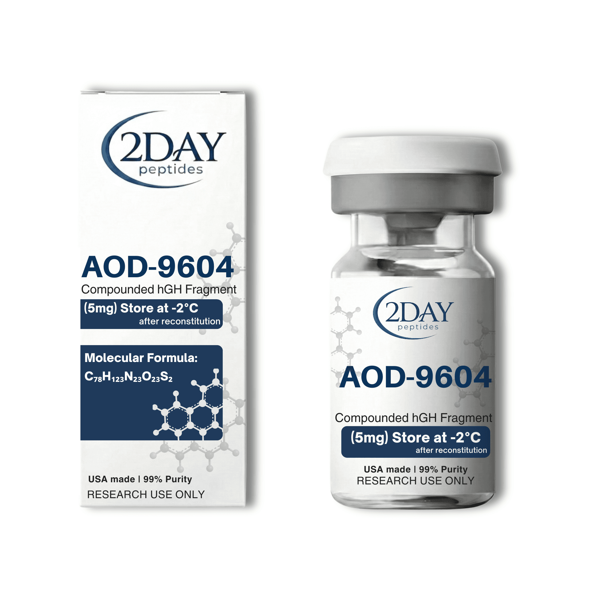 AOD-9604 vial and packaging