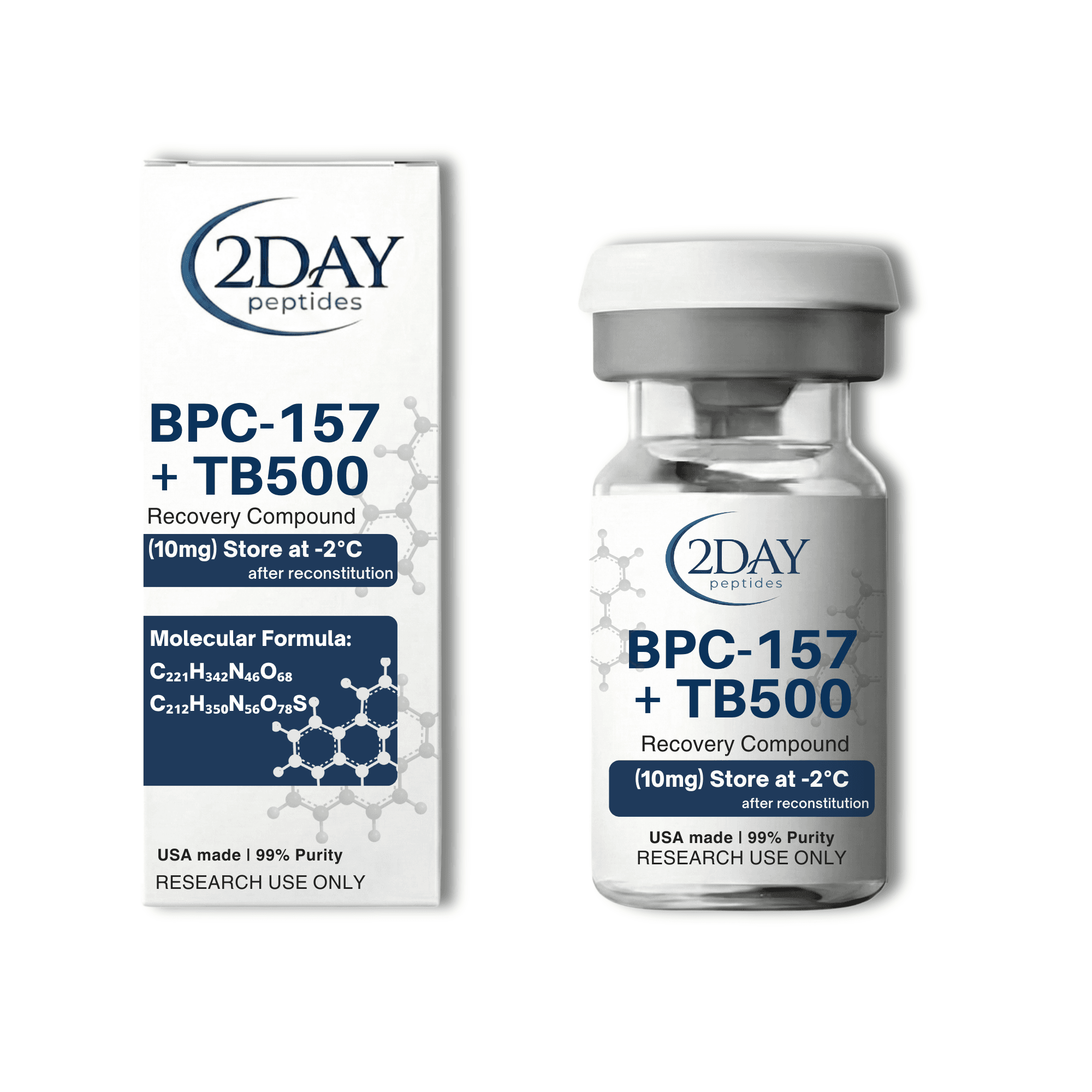 BPC-157 + TB-500 vial and packaging