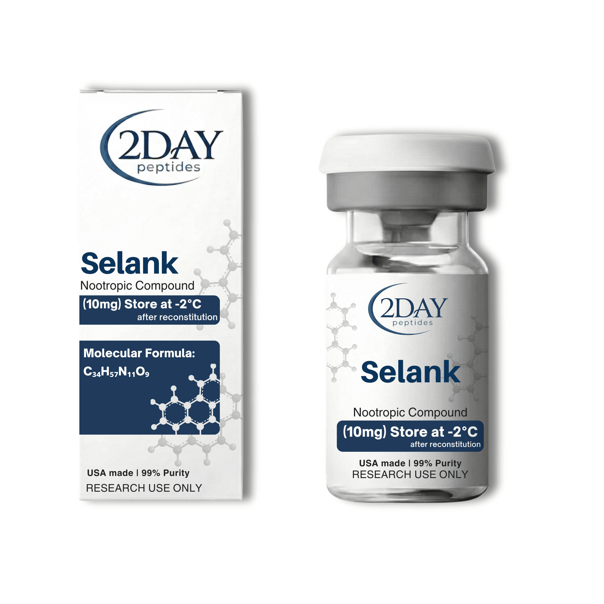 Selank vial and packaging